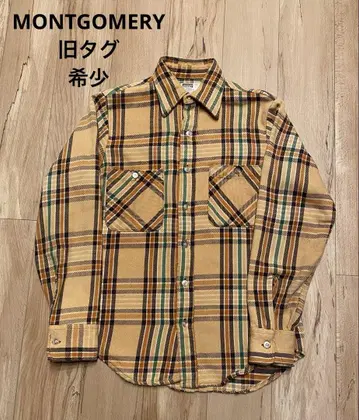 MONTGOMERY 구 택 아메카지 레어 플란넬 셔츠