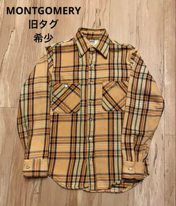 MONTGOMERY 구 택 아메카지 레어 플란넬 셔츠