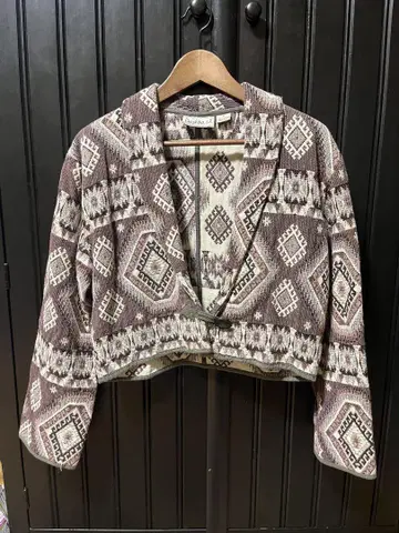 Vintage native pattern 코튼 자켓 인도산
