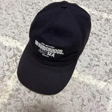 NEIGHBORHOOD WINDANDSEA 콜라보 블랙 캡