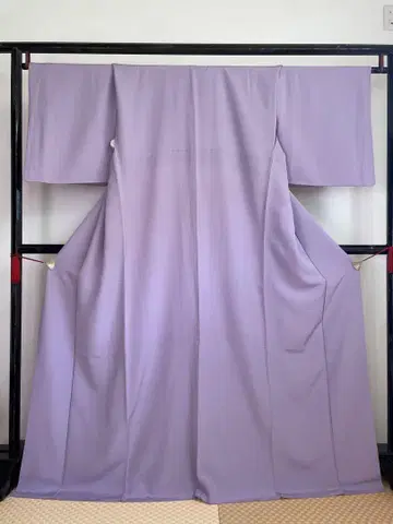 새상품급 연보라 이로무지 순수 실크