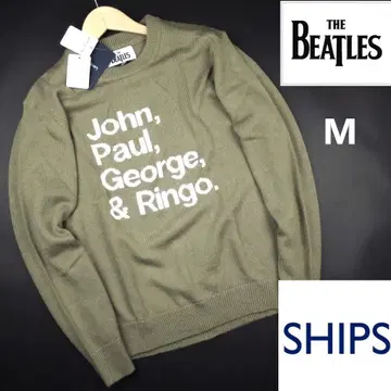 SHIPS x THE BEATLES 콜라보 니트 스웨터 베이지 M