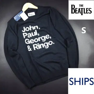 SHIPS x THE BEATLES 콜라보 니트 스웨터 네이비 S