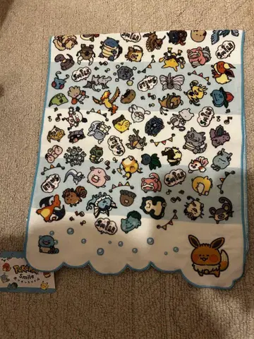 포켓몬 스마일 페이스 타월