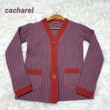 [캐샤렐] /리브 퍼플 가디건/cacharel/겉옷