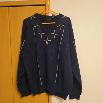90-00s/STRUCTURE/V넥 니트