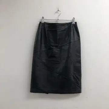 리틀 뉴욕 블랙 가죽 스커트 타이트한 아름다운 실루엣 S 사이즈 상당