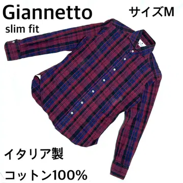 Giannetto 잔네토 슬림핏 셔츠 사이즈 M 이탈리아제