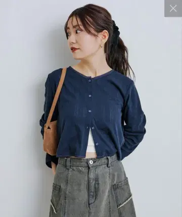 kastane 코튼 레이스 치비 가디건