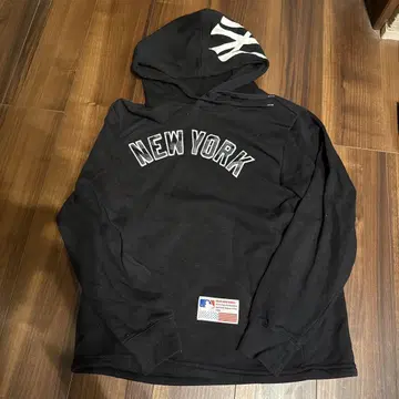 NEW YORK 블랙 후드티 L 사이즈