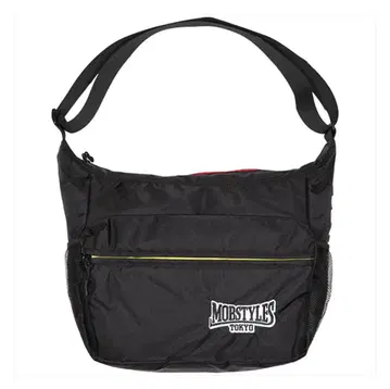 MOBSTYLES 완전 한정품 선착순 메쉬 포켓 부착 숄더백