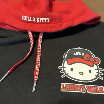 레어 Hello Kitty x Liberty Walk 후디 일본 한정판
