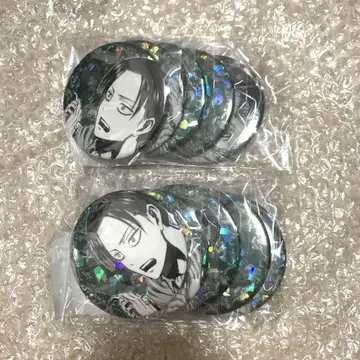 진격의 거인 anique birthday 홀로그램 캔뱃지 리바이