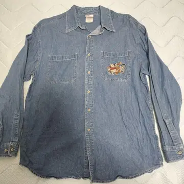 Disney Store 곰돌이 푸 데님 셔츠 M