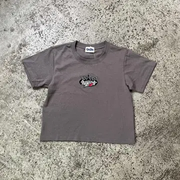 9090 King Logo Cropped Herat Tee 셔츠