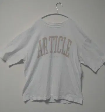 B&Y UNITEDARROWS 레터드 와이드 형태 T셔츠 L
