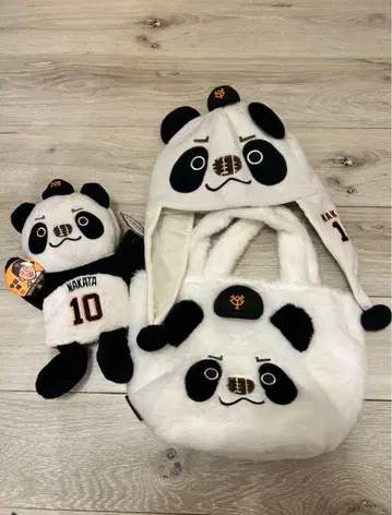 나카타 쇼 쇼 자이언츠 복슬복슬 토트백 팬캡 퍼펫