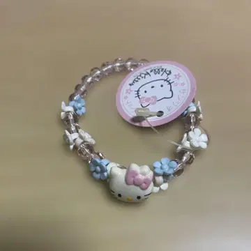 헬로키티 팔찌 꽃 모티브