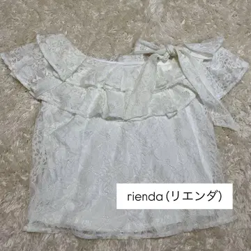 rienda 레이스 오프숄더 상의 정가 8800엔 새상품급