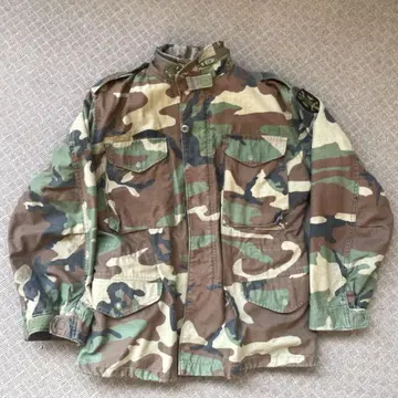 M65 자켓 83년제 카모 패턴 올리브 우드랜드 카모 스몰 숏