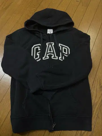 GAP 갭 긴팔 지퍼 후드티 L 블랙
