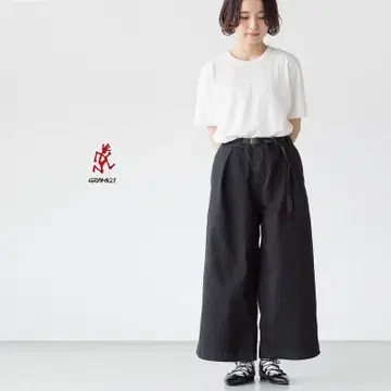 그라미치 여성용 와이드 팬츠 블랙