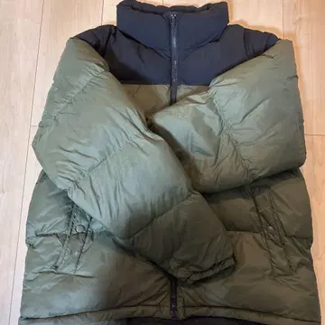 다운 자켓 올리브 그린 L 사이즈