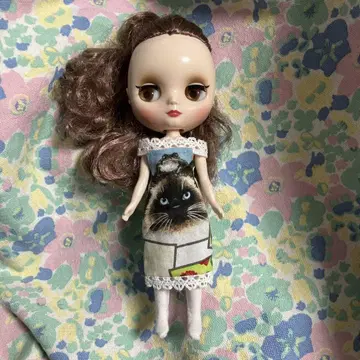 미디 브라이스 오딜 중고 고양이 프린트 드레스
