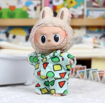 LABUBU POPMART 마카롱 파자마 옷 갈아입기 코스튬