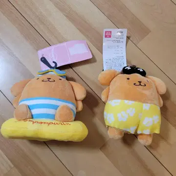 아베일 일광화상 폼폼푸딩 키링 산리오 세트