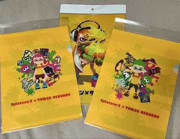 Splatoon 2 x TOWER RECORDS 클리어 파일 3장 세트