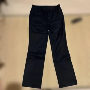 SOMETHING 블랙 플레어 팬츠