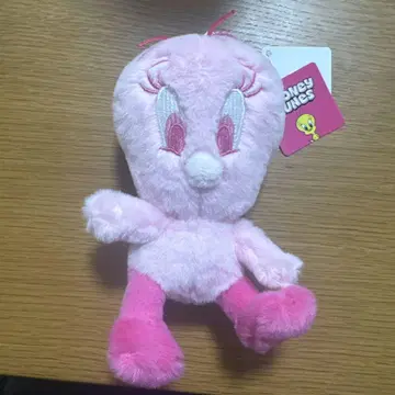 루니 툰즈 볼체인 마스코트 핑크 트위티 플라자 한정판