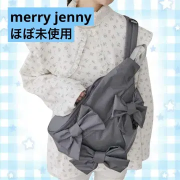 merry jenny 리본 원숄더 백팩 그레이
