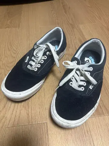 반스 블랙 스웨이드 스니커즈 레이스업