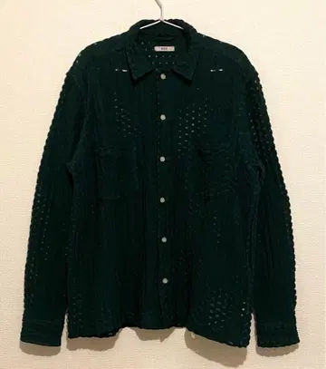 22AW BODE SHEER BRICK L/S SHIRT GREEN