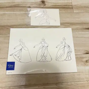 디즈니 애니메이션 이머시브 아트 시트 엽서 신데렐라