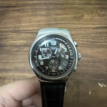 Swatch 크로노그래프 IRONY 아이로니 손목시계 블랙