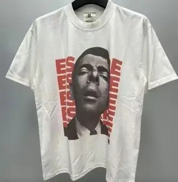 미스터 빈 프린트 화이트 T셔츠