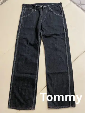 TOMMY 다크 블루 페인터 팬츠 M