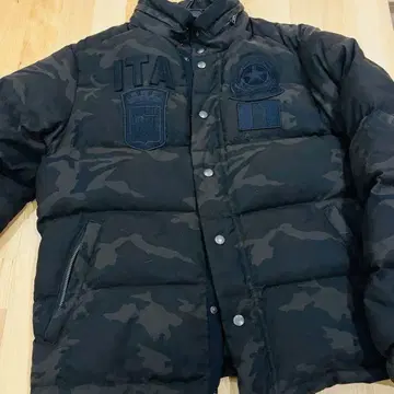 BLUNERO 인터내셔널 카모 패턴 다운 자켓
