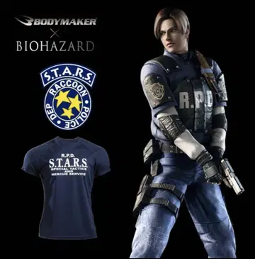 BIOHAZARD x BODYMAKER 콜라보 드라이T셔츠