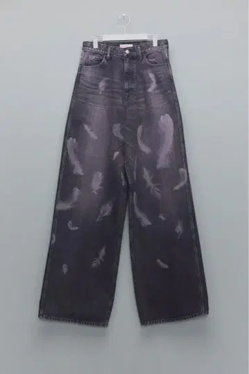 MASU BOYS FEATHER BAGGY JEANS 블랙 핑크 44