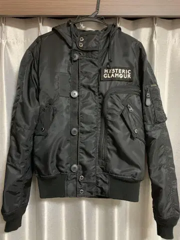 HYSTERIC GLAMOUR 블랙 밀리터리 자켓