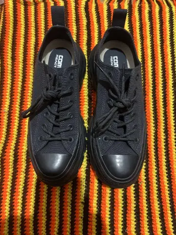 CONVERSE REACT 2.0 블랙 통굽 스니커즈