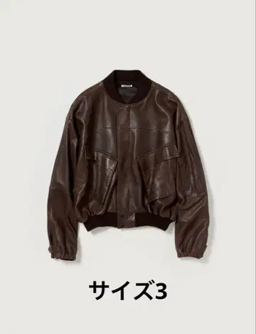 25SS AURALEE LAMB LEATHER FLIGHT BLOUSON