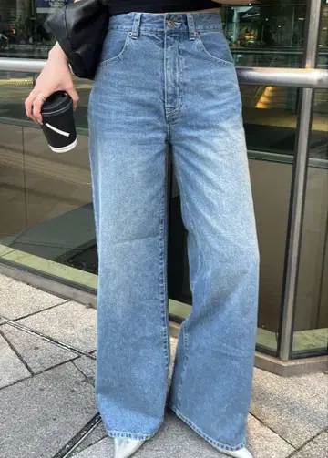 efu HIGH WAIST SLIM WIDE DENIM