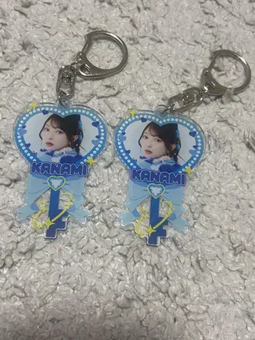 초토키메키 센덴부 츠지노 카나미 열쇠 모양 키링 2개