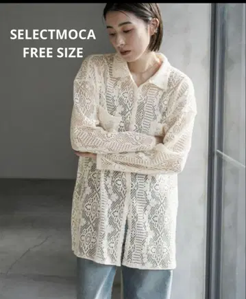 [새상품급] selectmoca/레이스 상의/free 사이즈