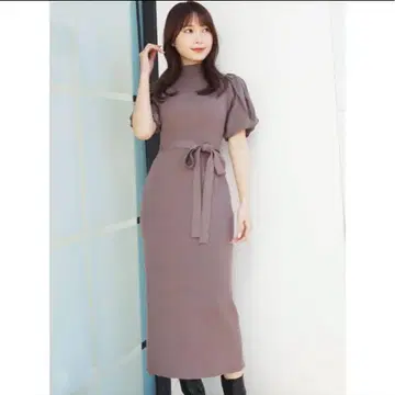 머큐리 듀오 니트 원피스 브라운